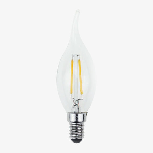 Ampoule Flamme Incandescente E14 à Filament Puissance 20W Lumière Claire  4x4x11cm